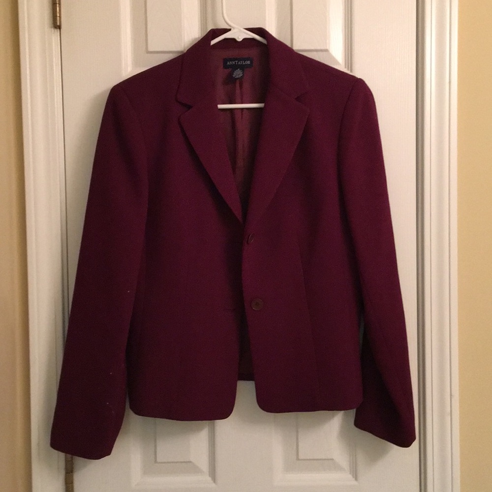 Burgundy Ann Taylor Jacket